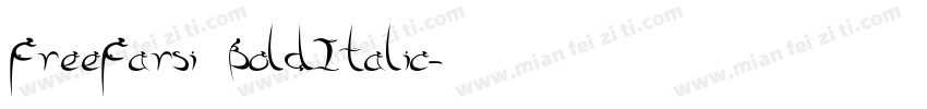 FreeFarsi BoldItalic字体转换